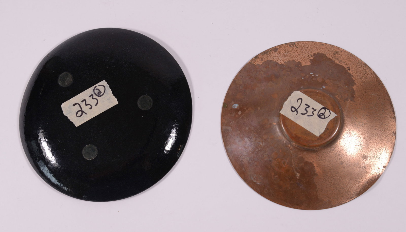 Two Enamel Dishes. - 2