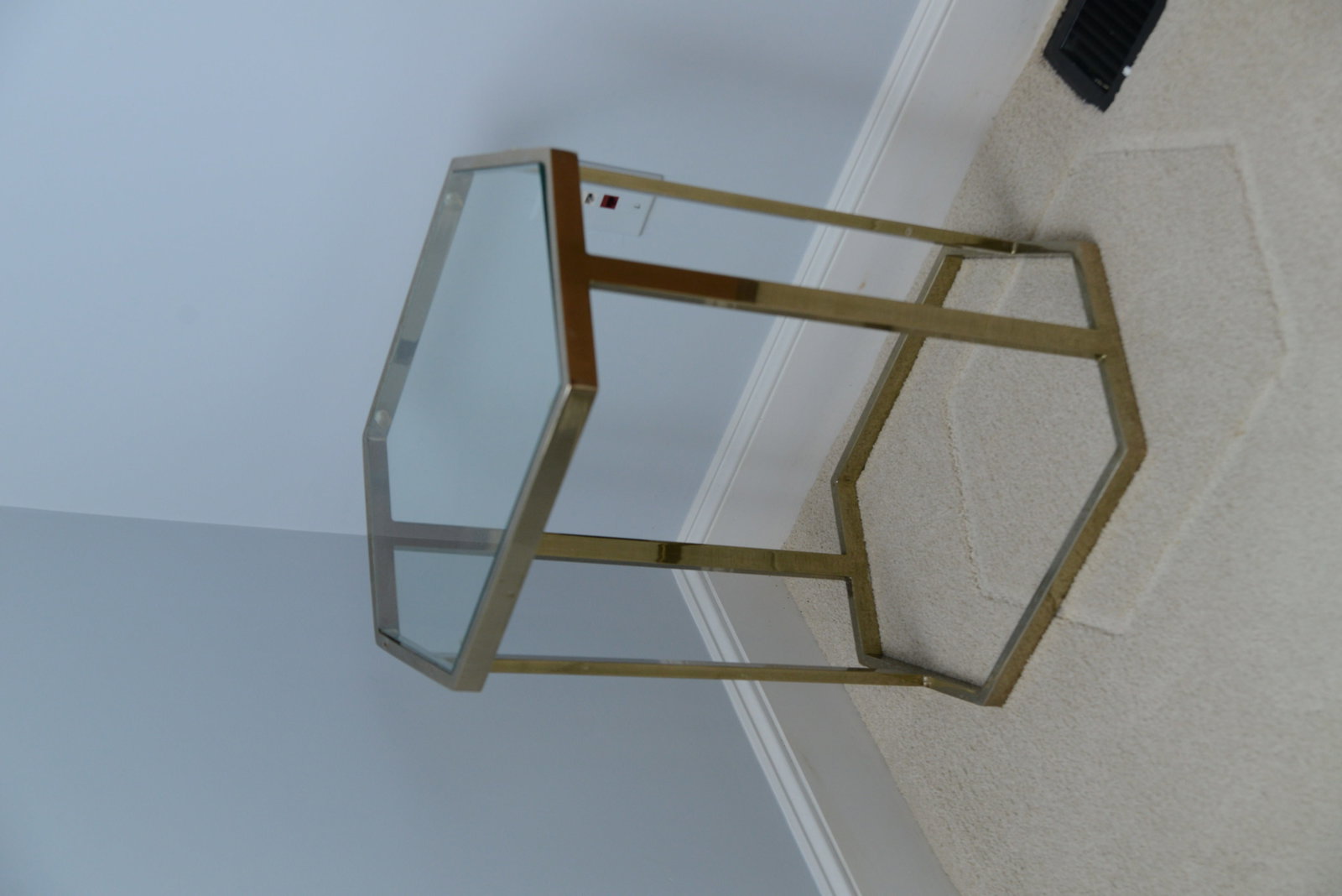 Brass Side Table. - 2