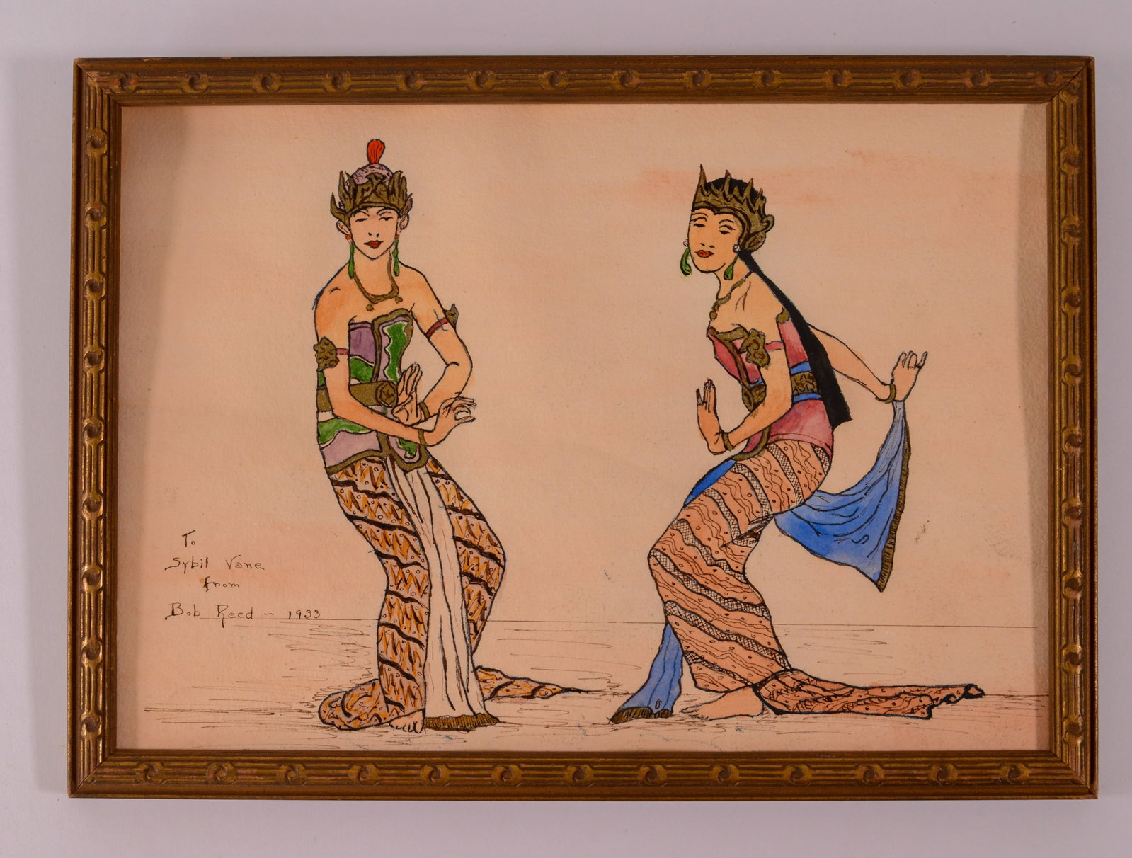 Bob Reed Illustration of Two Women. (1 of 2)