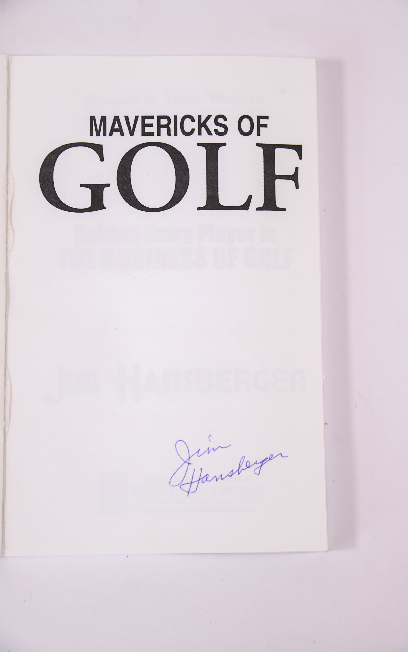 Five Signed Books on Golf. - 11