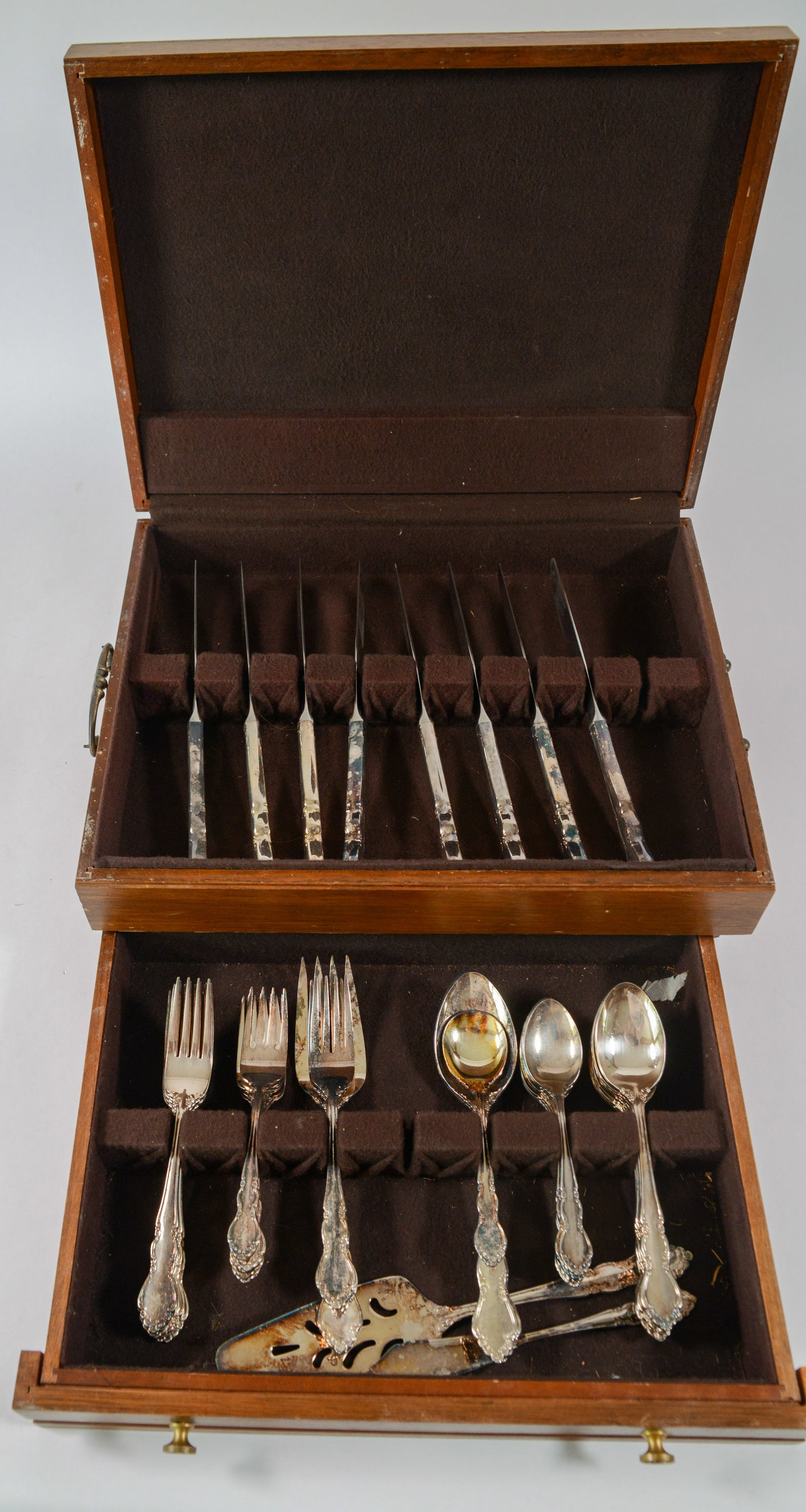 Towle Part Flatware Service.: With fitted box.