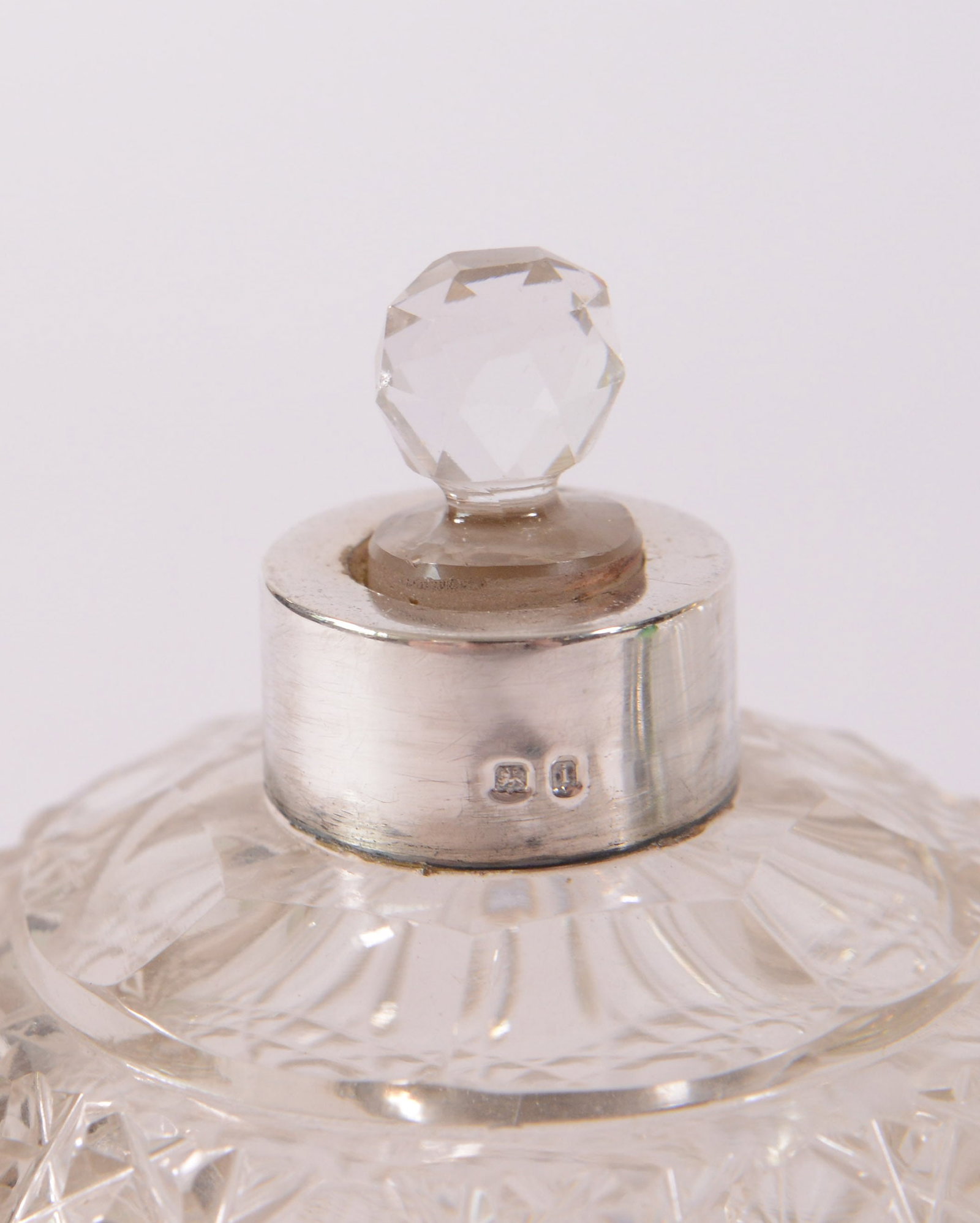 Three Perfume Bottles With Sterling Caps. - 4