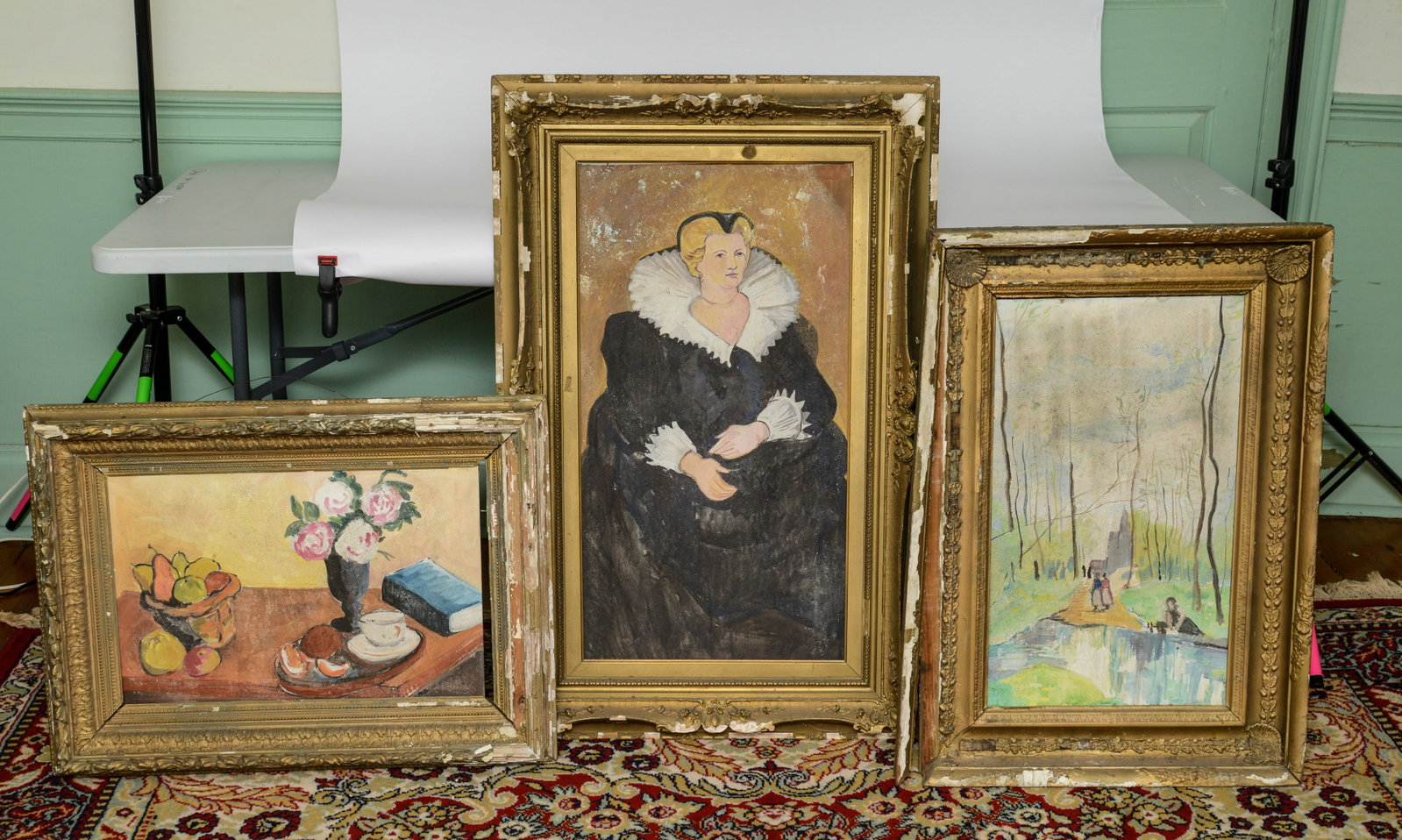 Three Framed Artworks. - 2
