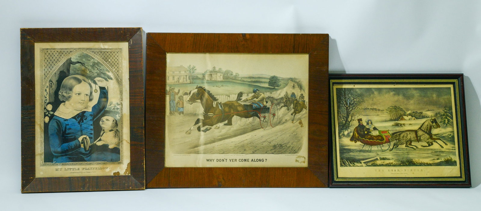 Three Currier & Ives Print. (1 of 3)