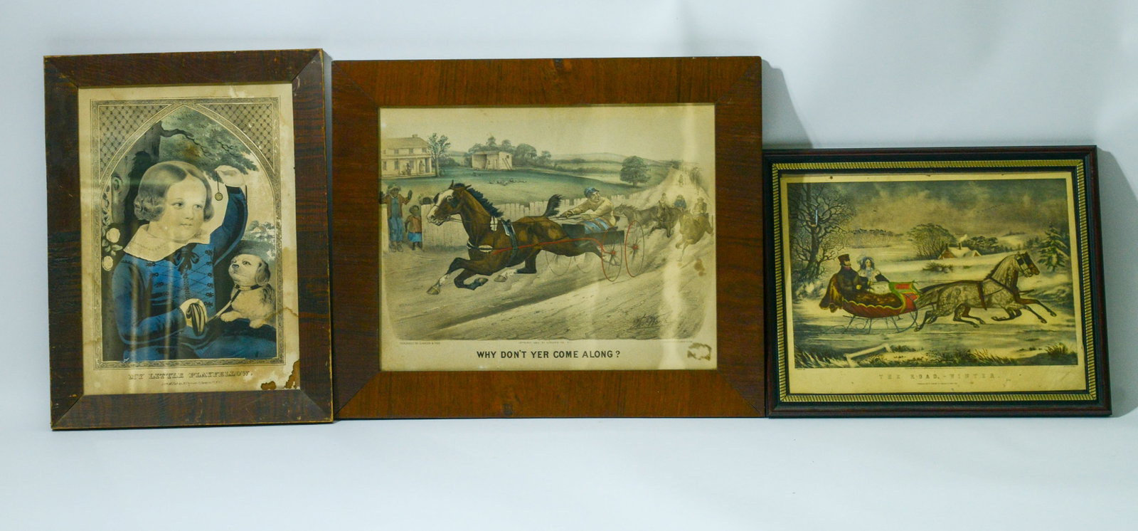 Three Currier & Ives Print. - 2