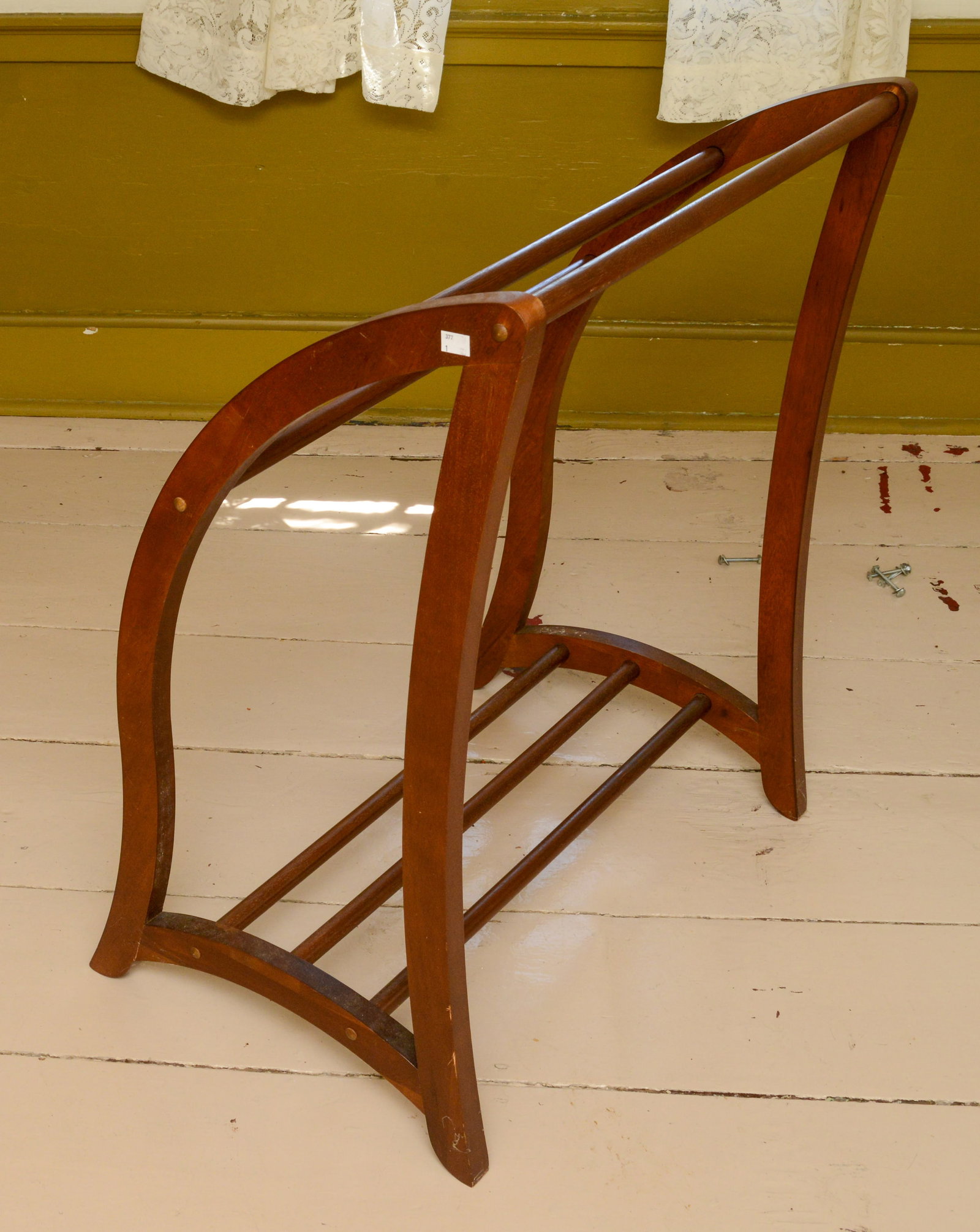 Mahogany Towel Rack. - 2