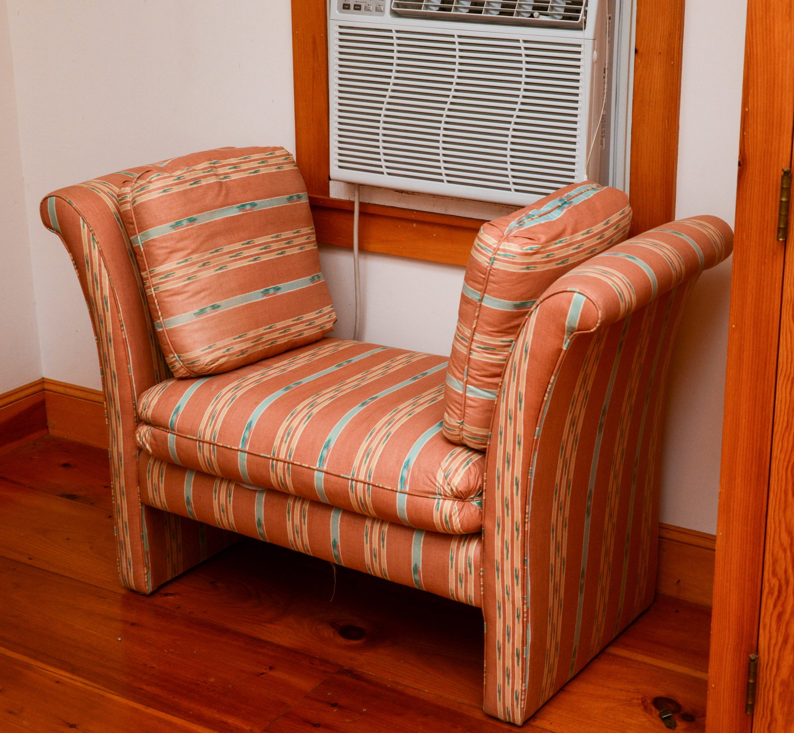 Window Bench in Pink Upholstery. (1 of 3)