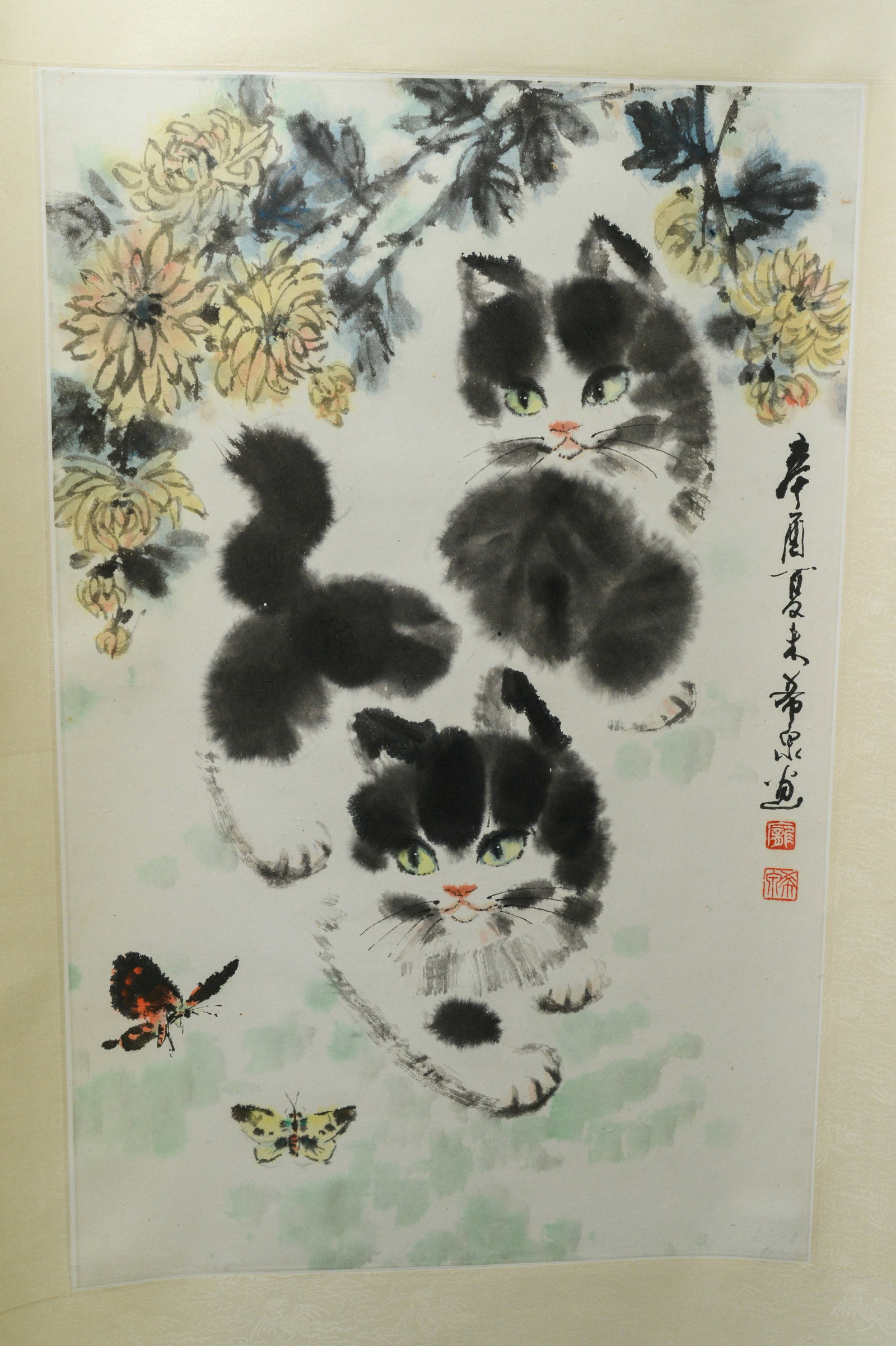 Three Chinese Scroll Paintings. - 2