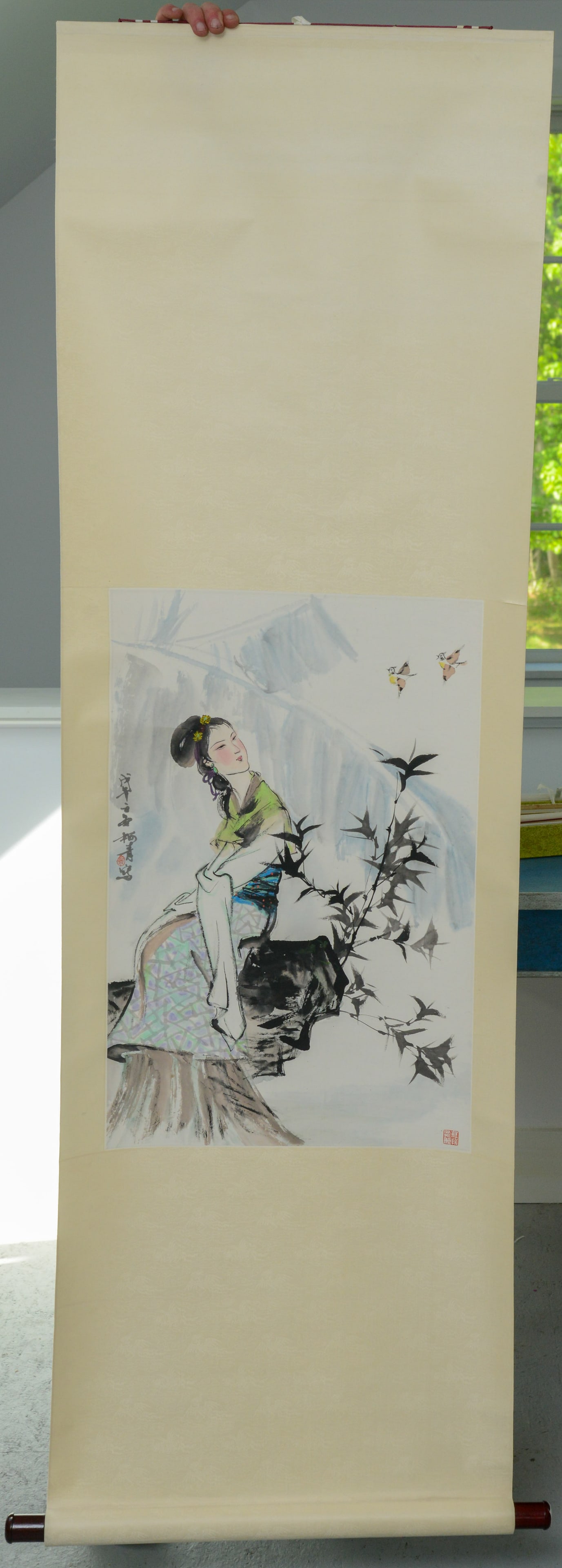 Three Chinese Scroll Paintings. - 3