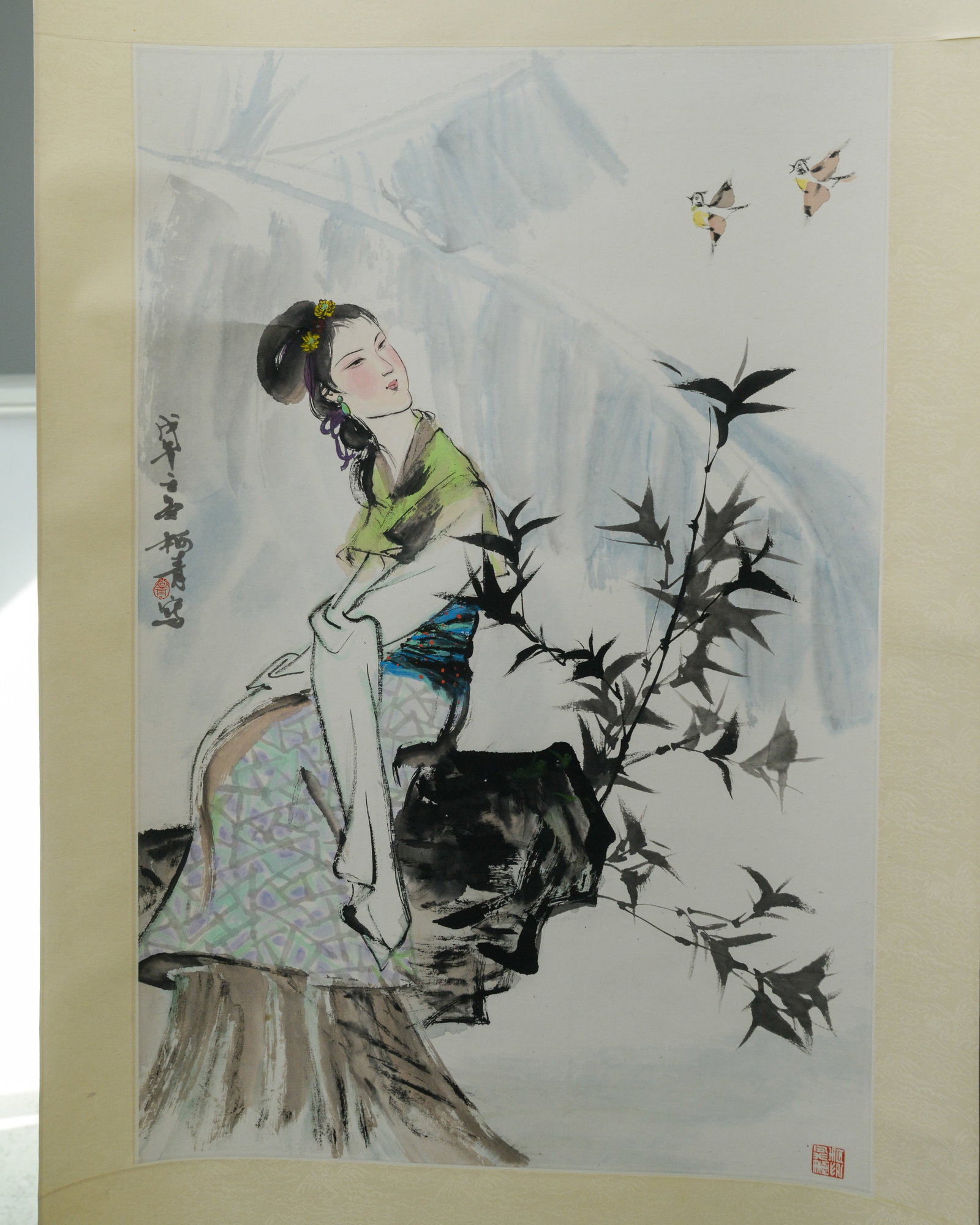 Three Chinese Scroll Paintings. - 4