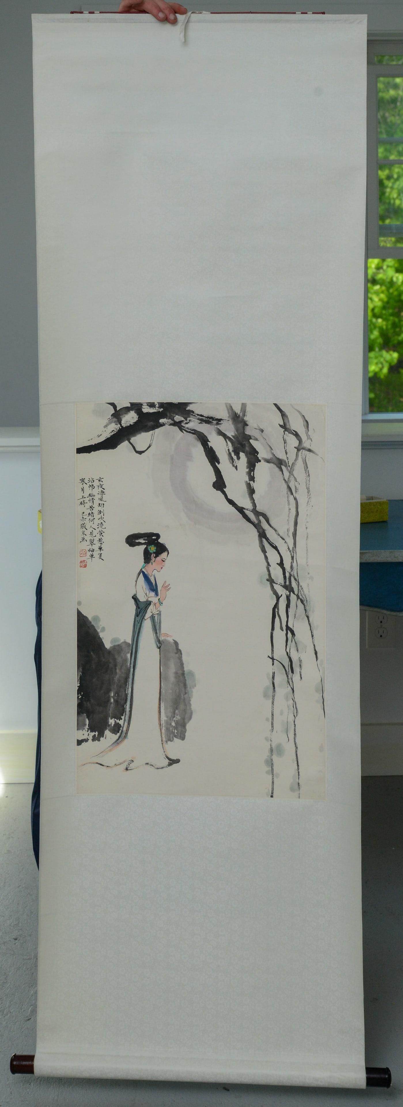 Three Chinese Scroll Paintings. - 5