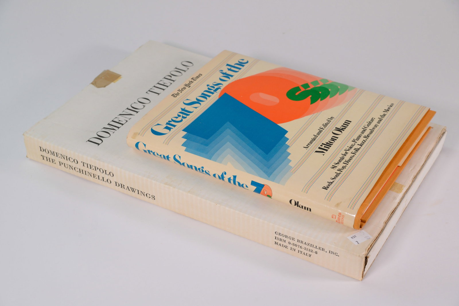 Two Books Inscribed to Jerry Weintraub.: Great Songs of the 70's, New York Times, arranged and edited by Milton Okun. Domenico Tiepolo: The Punchinello Drawings.