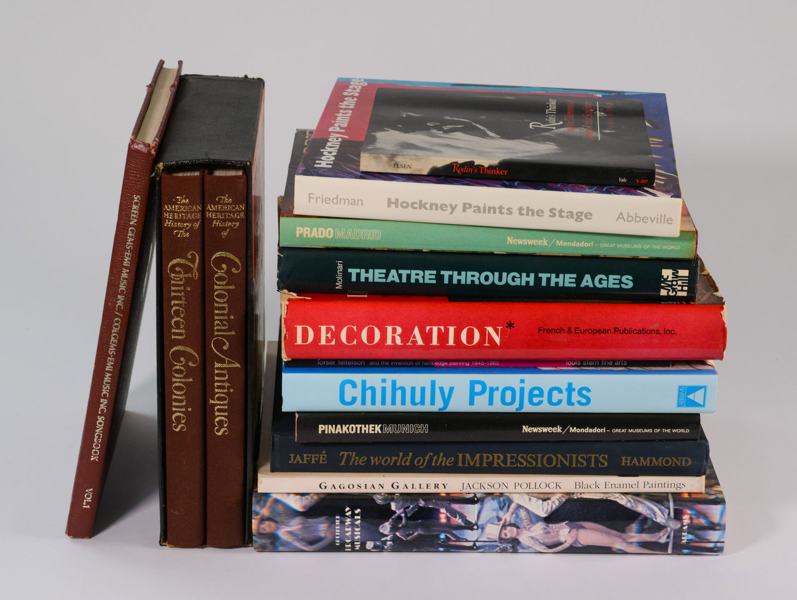 Group of Art Books.: Includes 2 books on Colonial Furniture, a book on music, and 11 other titles.