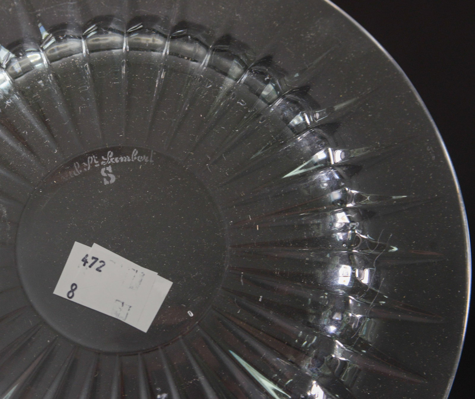 Eight Val St. Lambert Crystal Plates. - 3