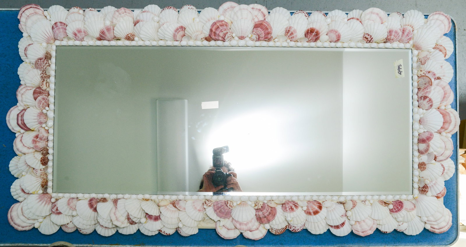 Large Shell Mirror. (1 of 1)