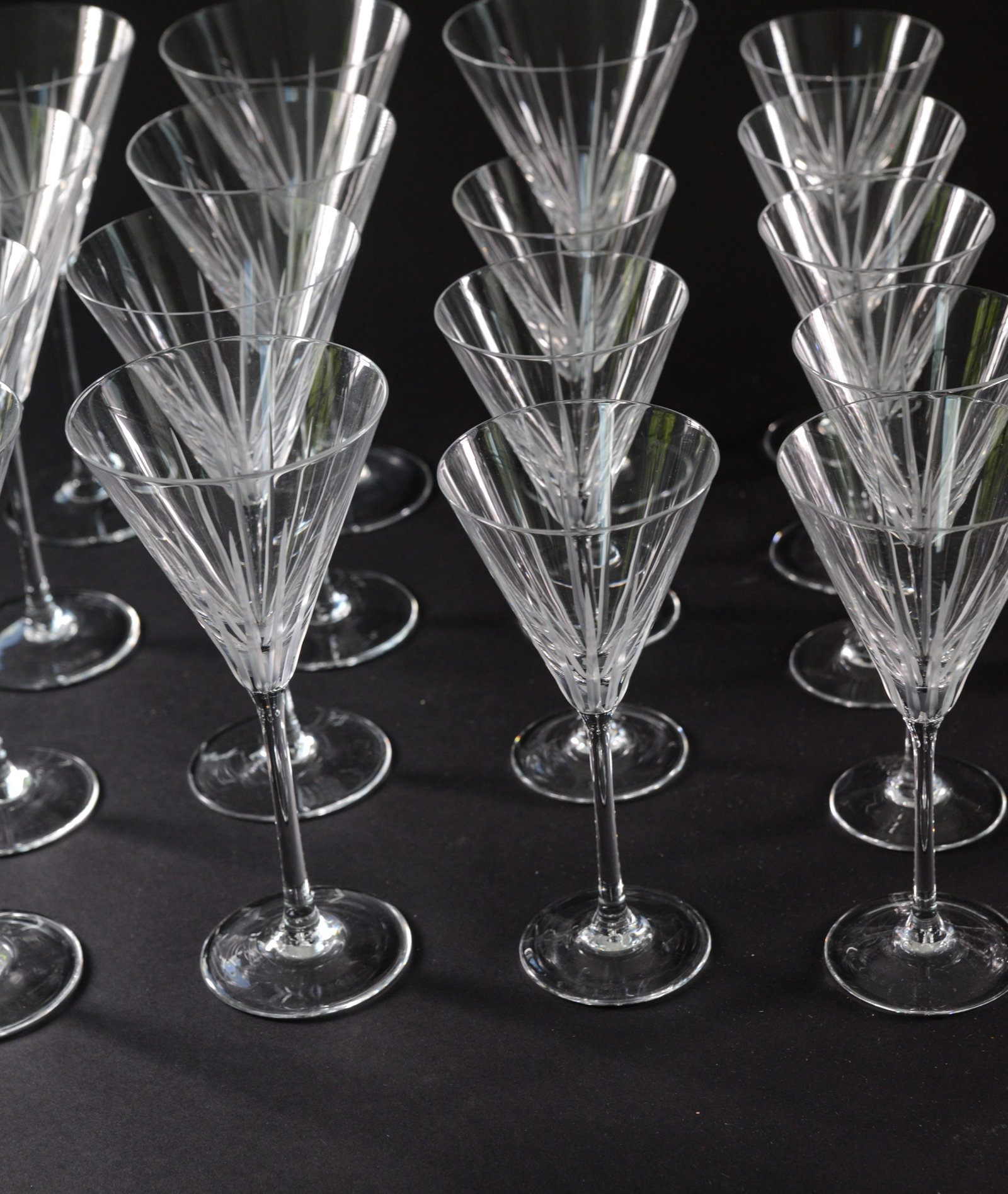 Twenty Two Stem Glasses. - 3