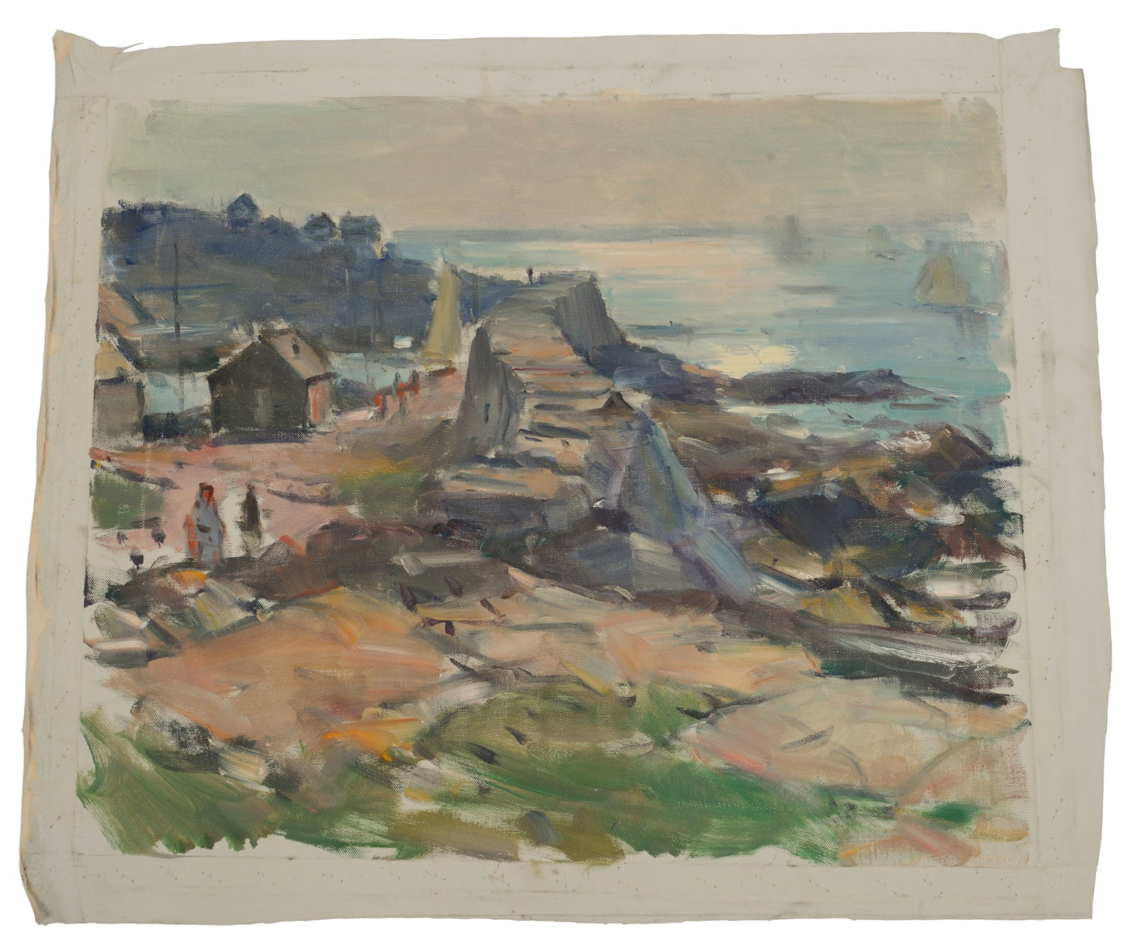Carl William Peters (1897-1980). Lane's Cove.: Oil on canvas, 20 by 23.5 inches. Estate stamp on verso.