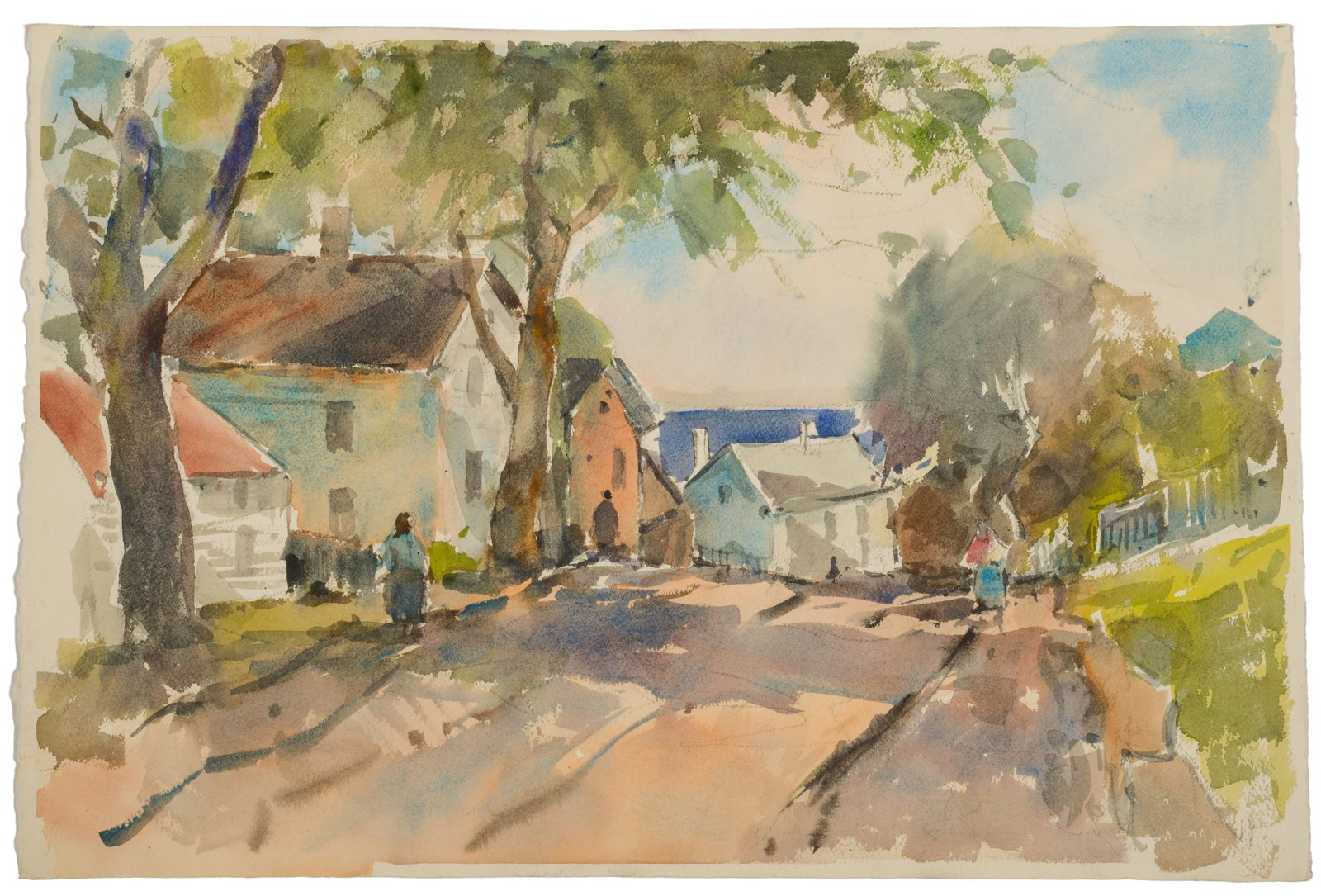 Carl William Peters (1897-1980). Street Scene. (1 of 2)