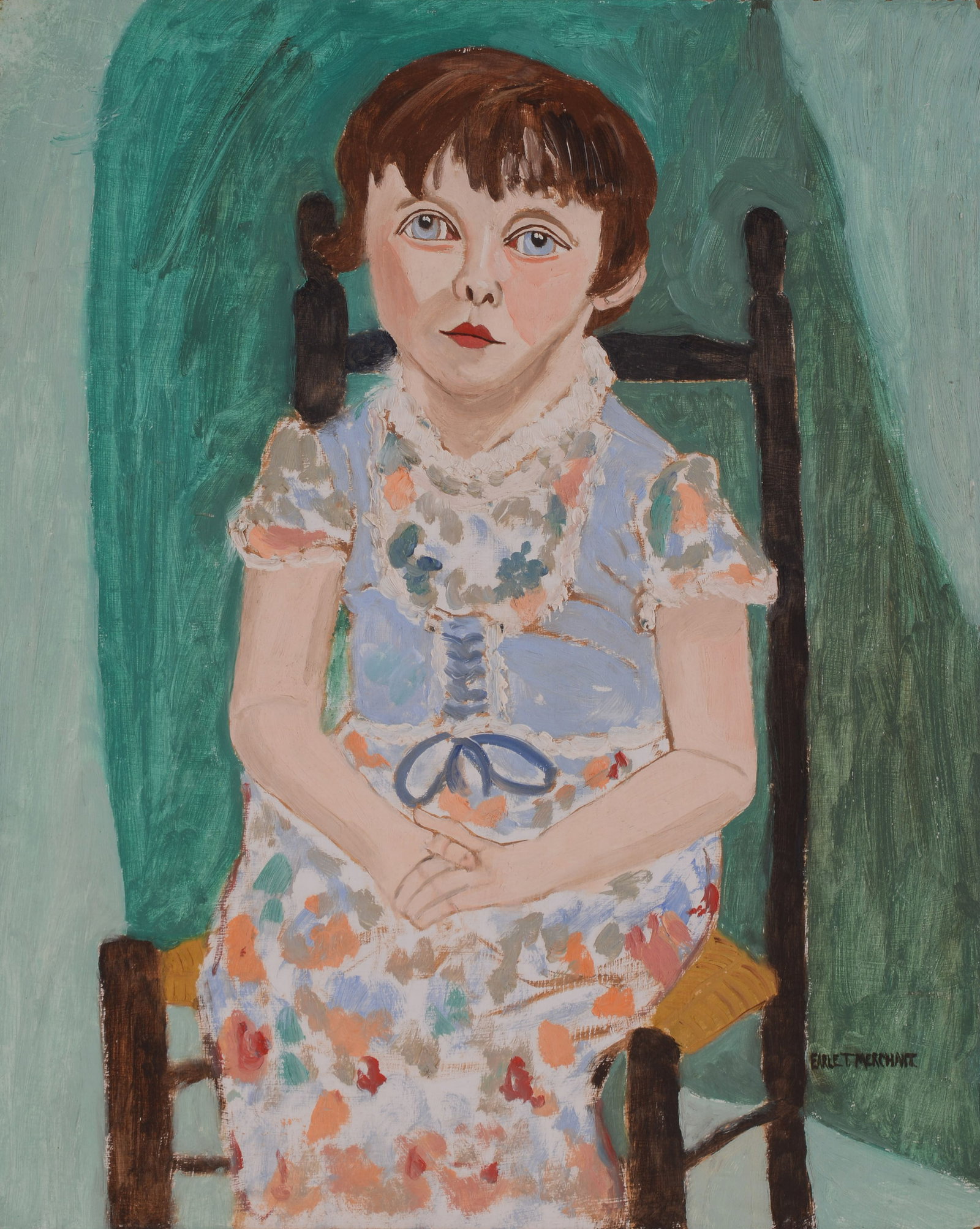 Earle Merchant (1903 - 1997). Pam Turner, Age 9. (1 of 3)