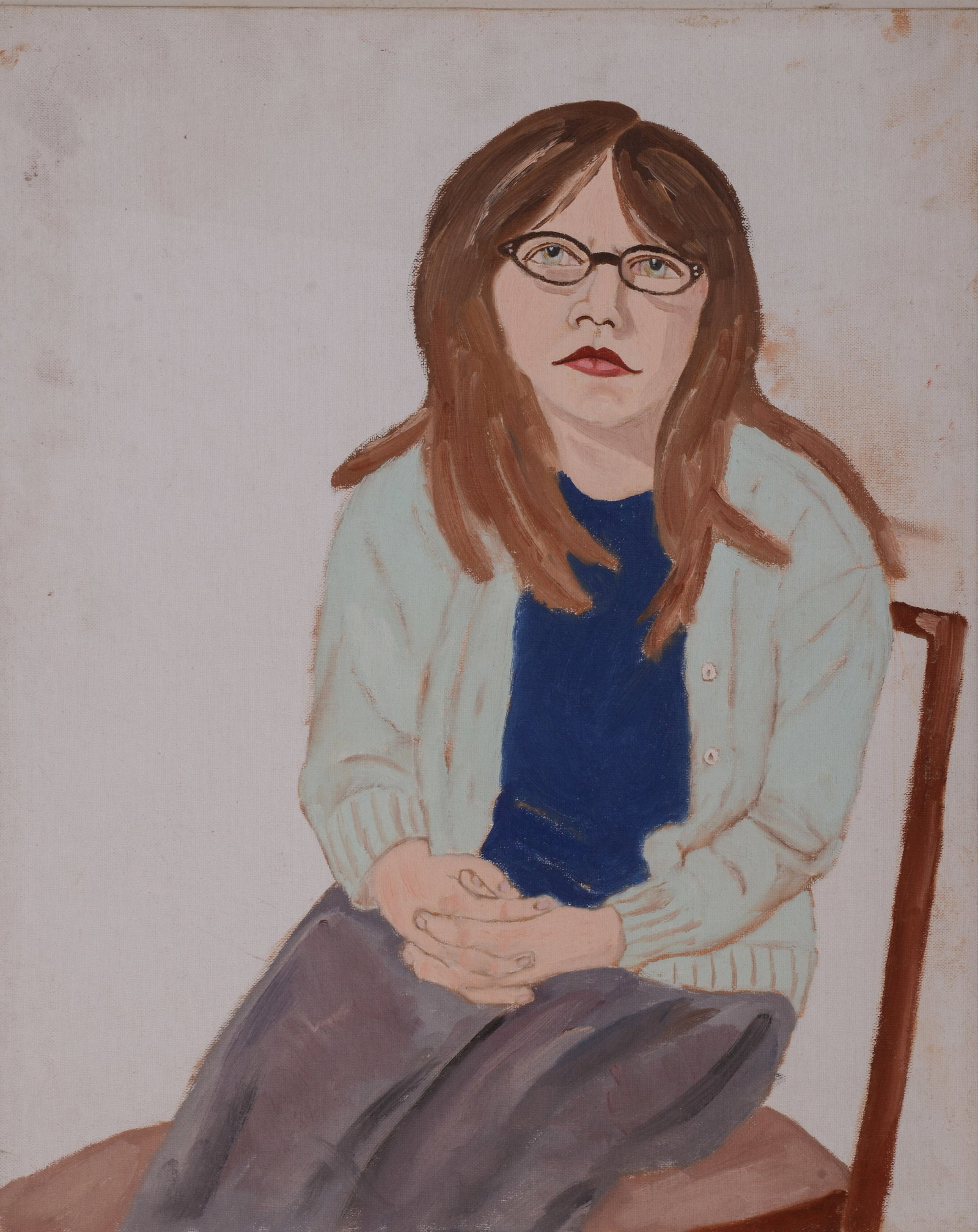 Earle Merchant (1903 - 1997). Diana Rowe, Age 11.: Oil on board, 20 x 16 inches. Saturday, June 8, 1972