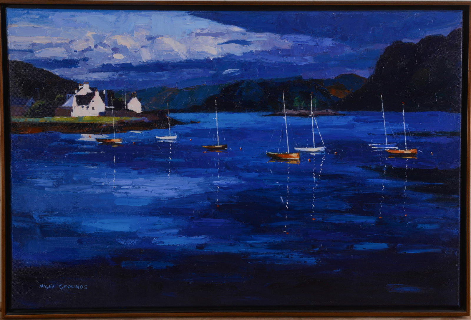 Nigel Grounds (Scottish Contemporary). Plockton. (1 of 4)