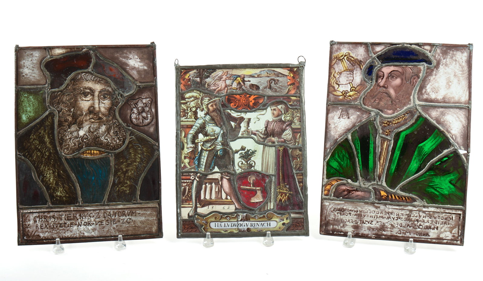 Three 18th Century Stained Glass Panels. (1 of 6)
