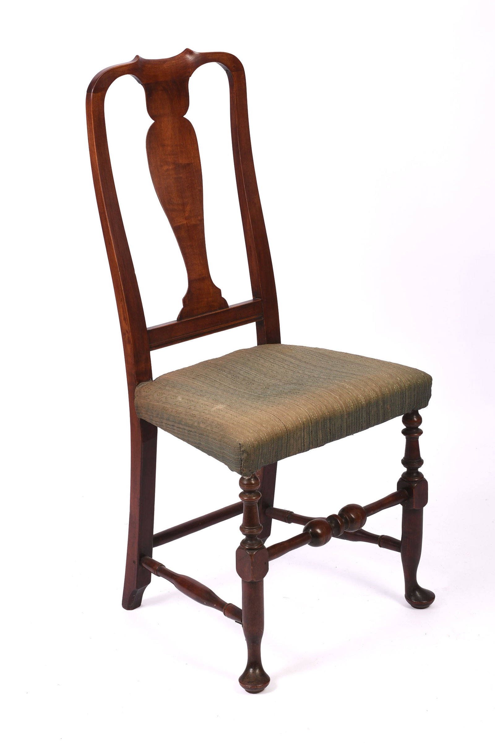 18th Century New England Queen Anne Side Chair.: Seat height 19 inches, overall height 41 inches.