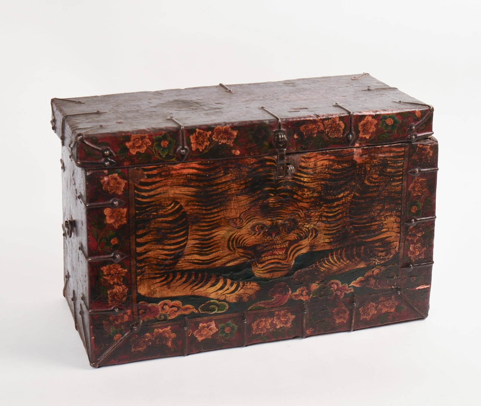 Two Tibetan Hand Painted Boxes. - 2