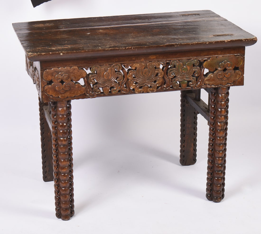 Asian Carved Altar Table. - 5