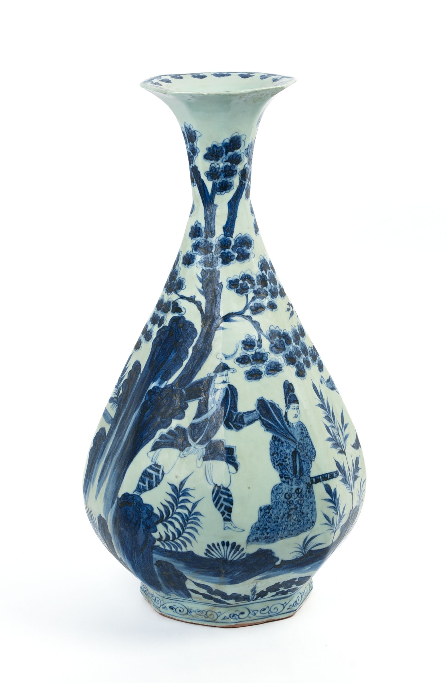 Chinese Blue and White Floor Vase. (1 of 6)