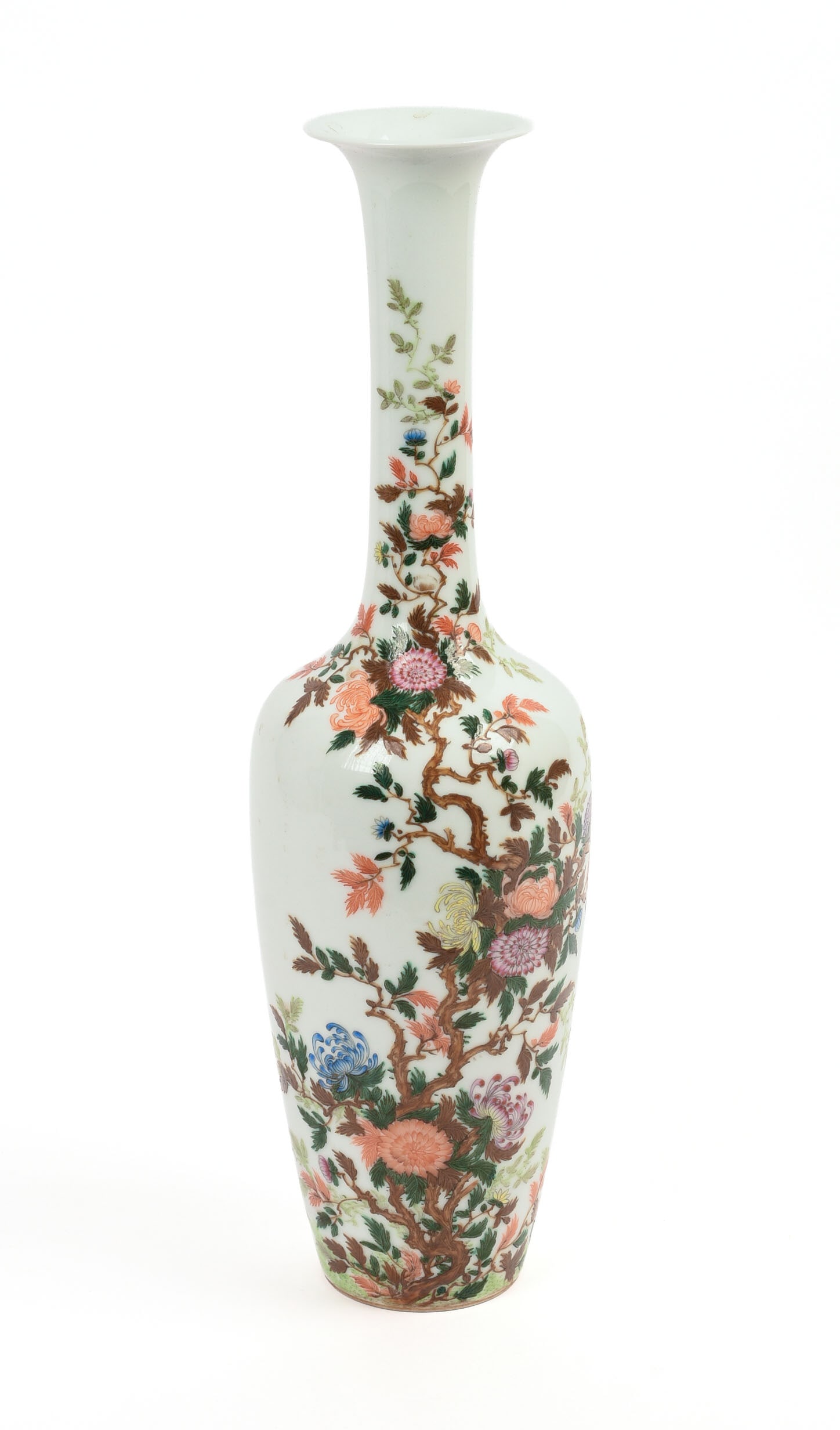 Chinese Vase With Floral Decoration. (1 of 5)