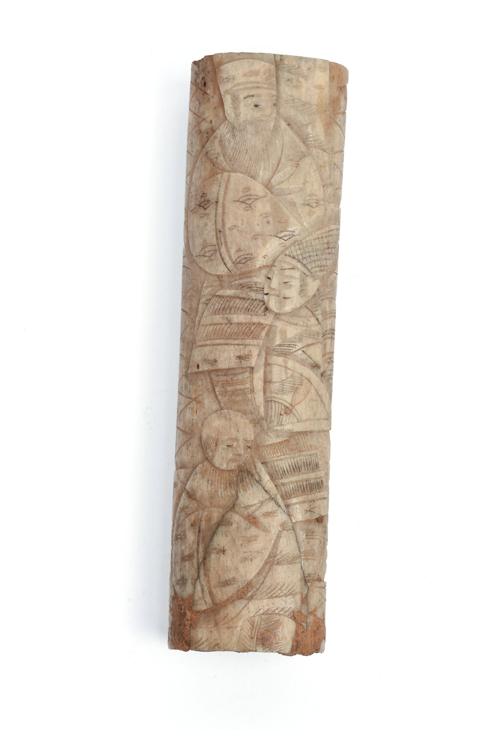 19th C Carved Chinese Bone (1 of 4)