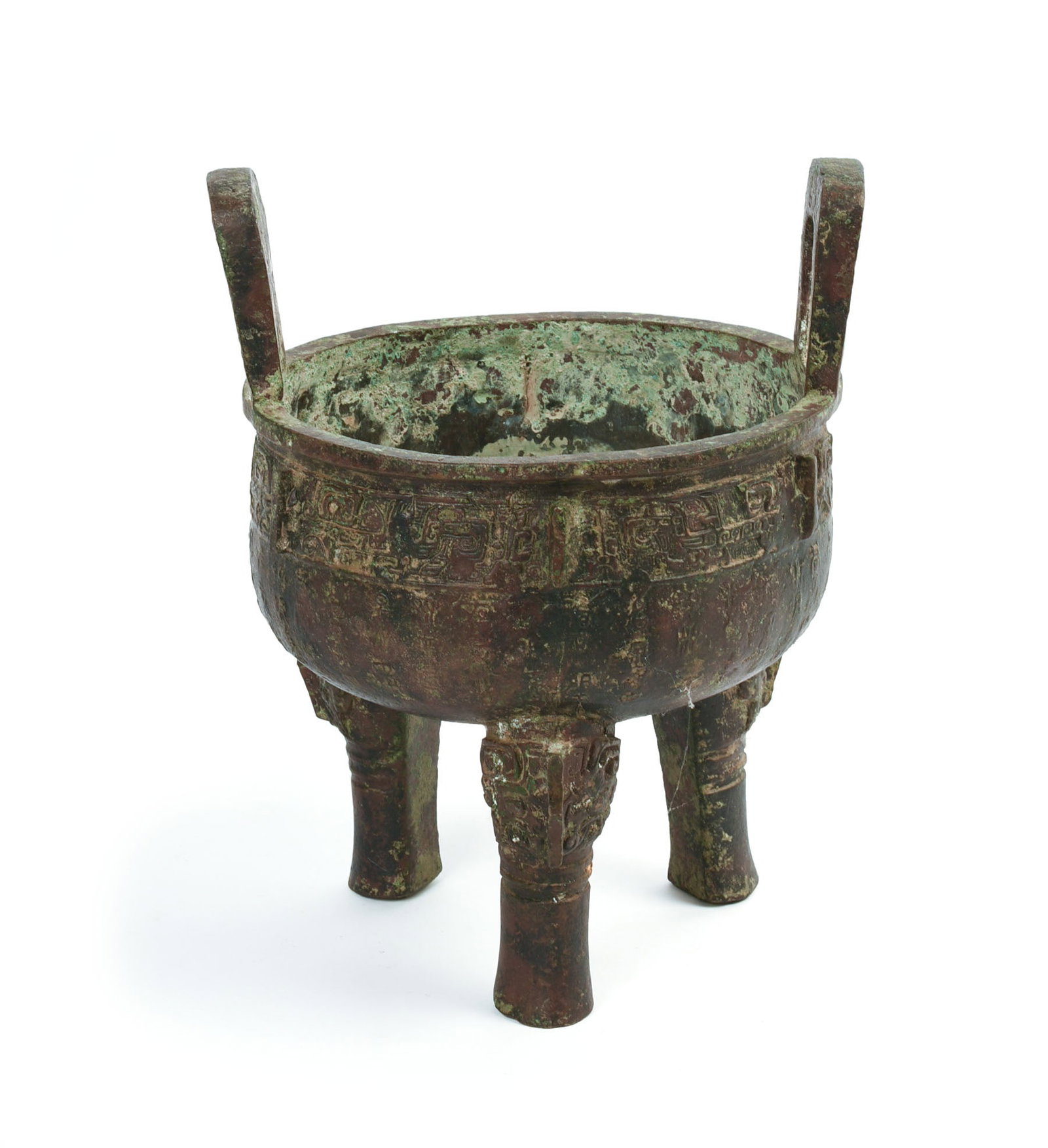 Chinese Archaic Style Bronze Tripod Censer. (1 of 5)