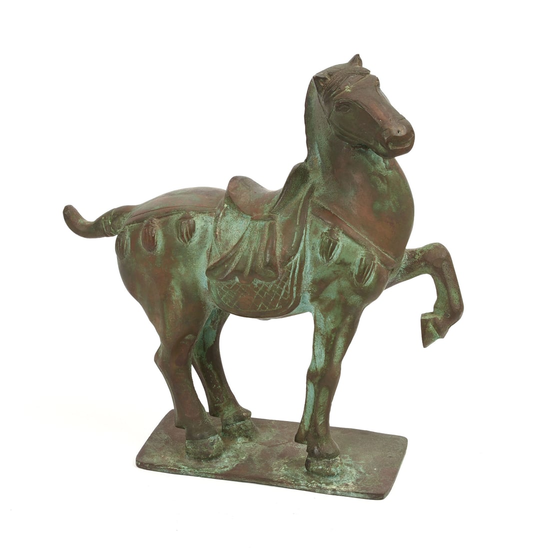 Cast Bronze Tang Style Horse.: Height 8 inches.