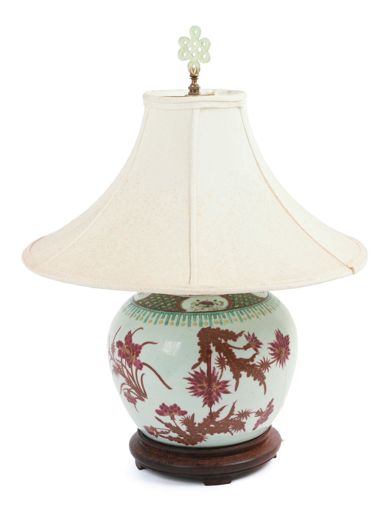 Chinese Porcelain Table Lamp.: Height 22 inches, good condition.