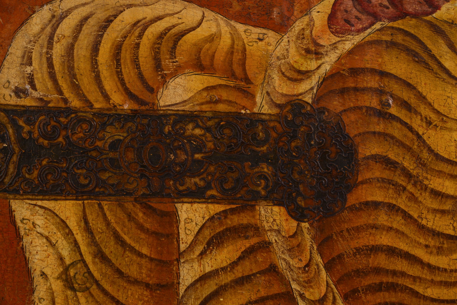 Asian Door Panel With Tiger. - 3