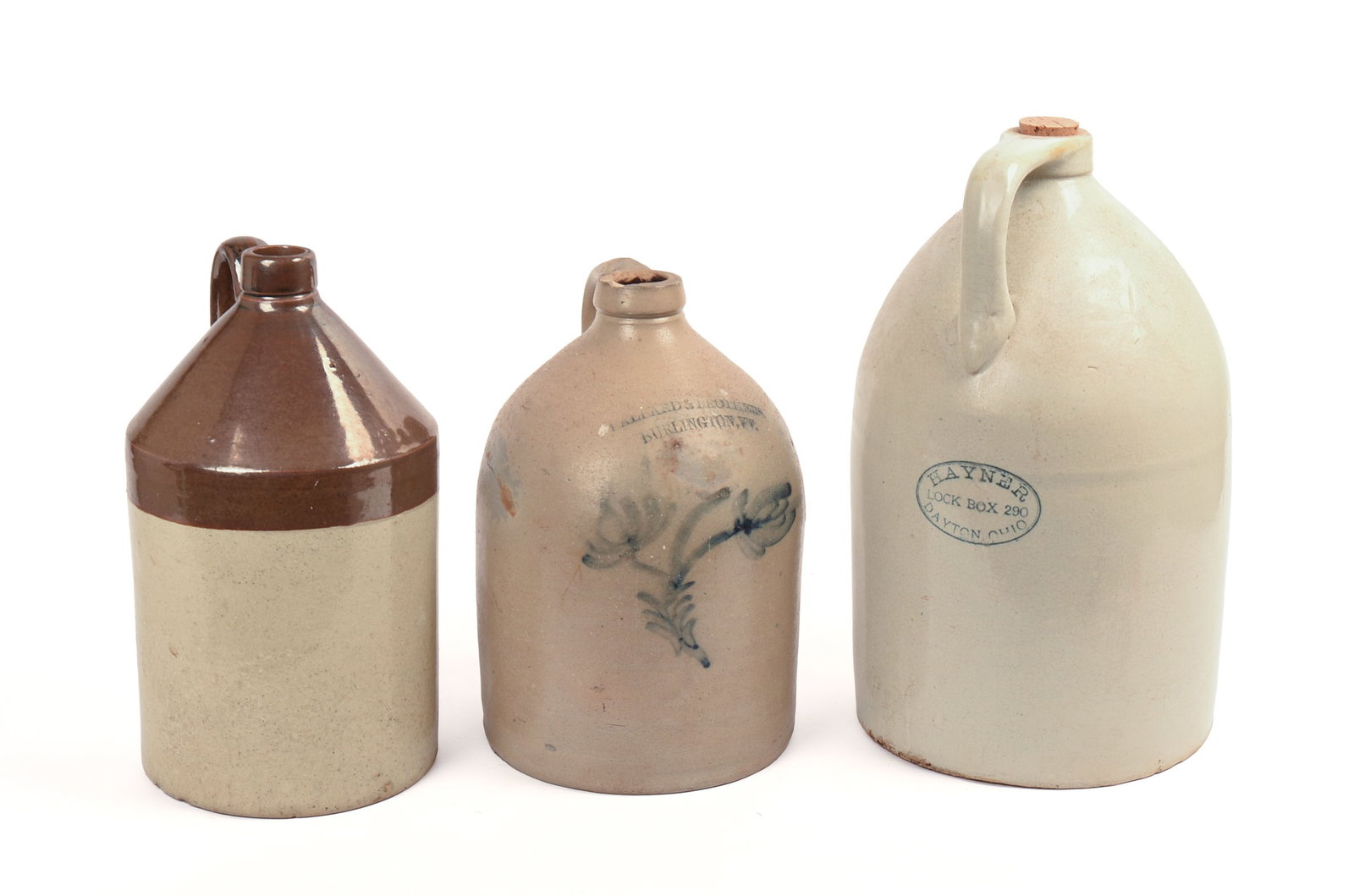 Three Stoneware Jugs. (1 of 6)