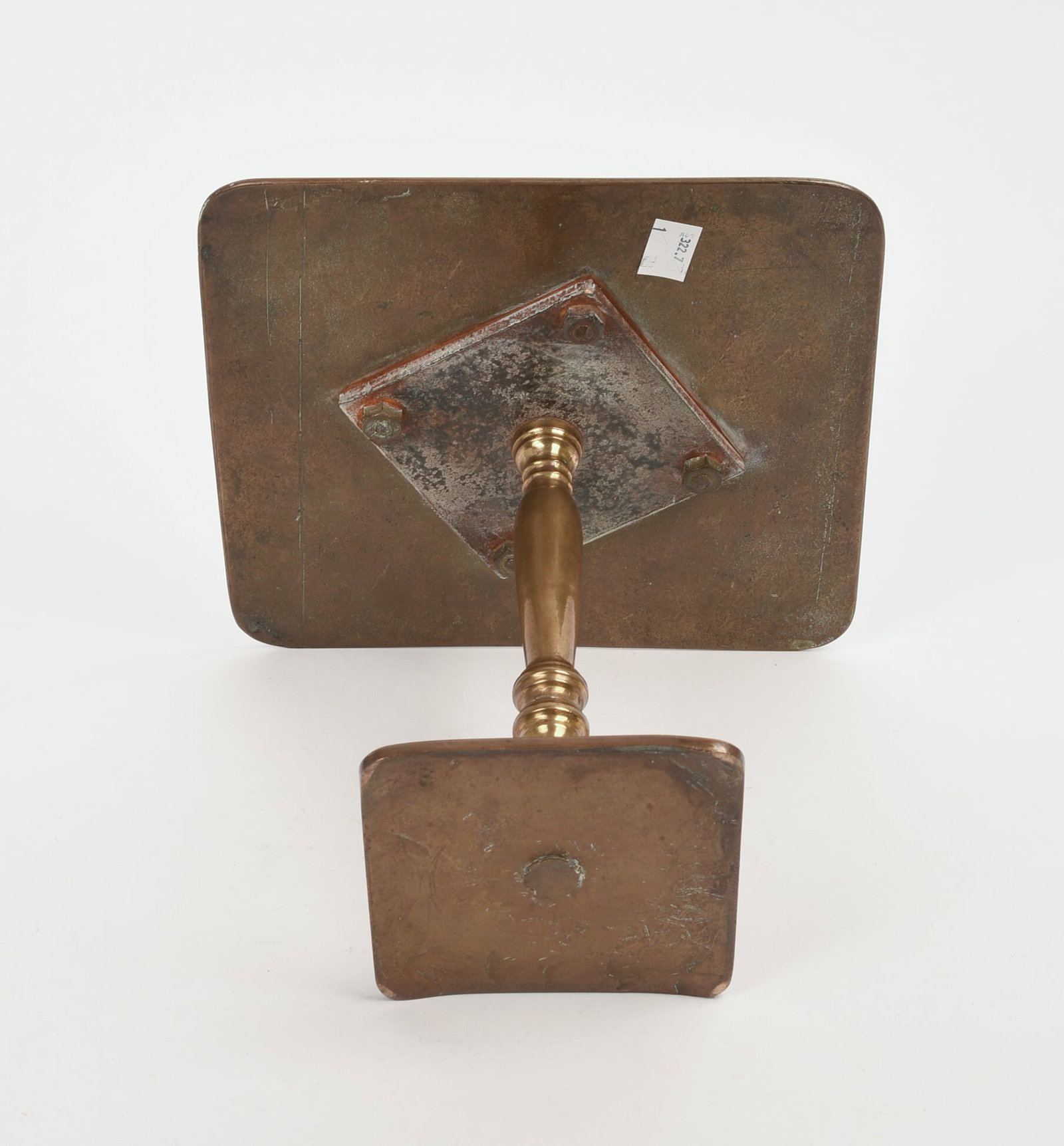 18th C Brass Compote/Stand. - 3