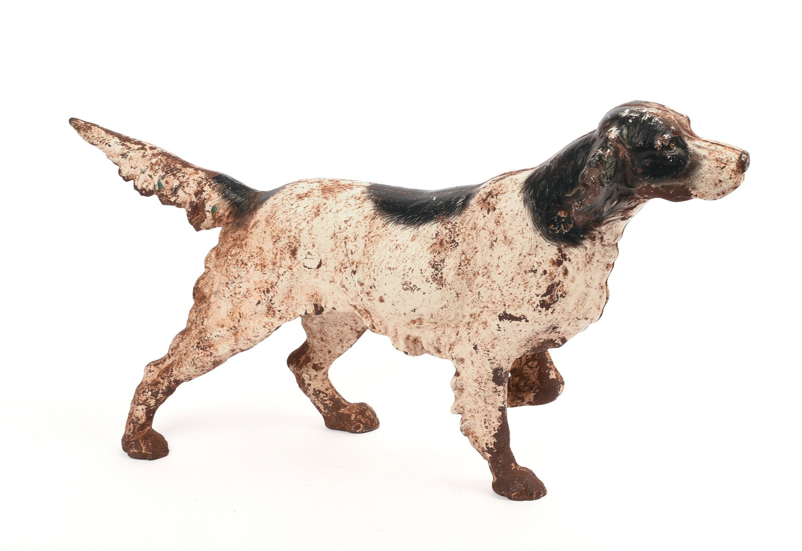 Irish Setter Cast Iron Doorstop.: Length 15 inches, in original paint.
