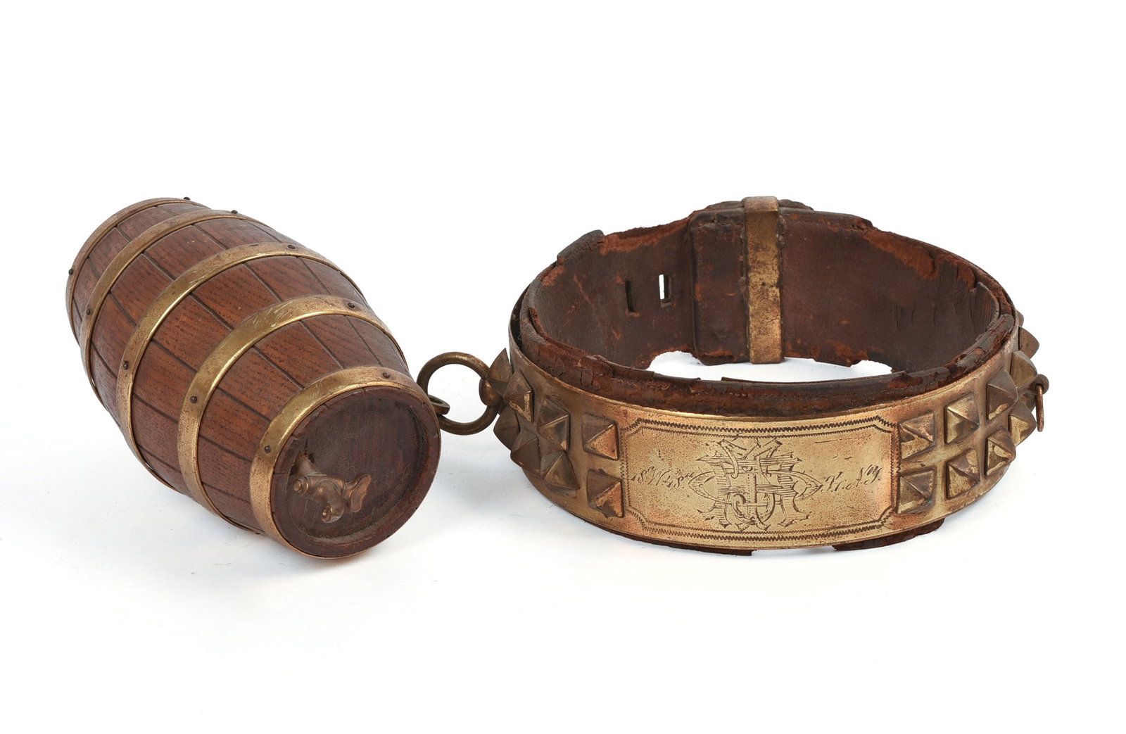Unusual â€?Sultanâ€? Saint Bernard Dog Collar with Keg (1 of 6)