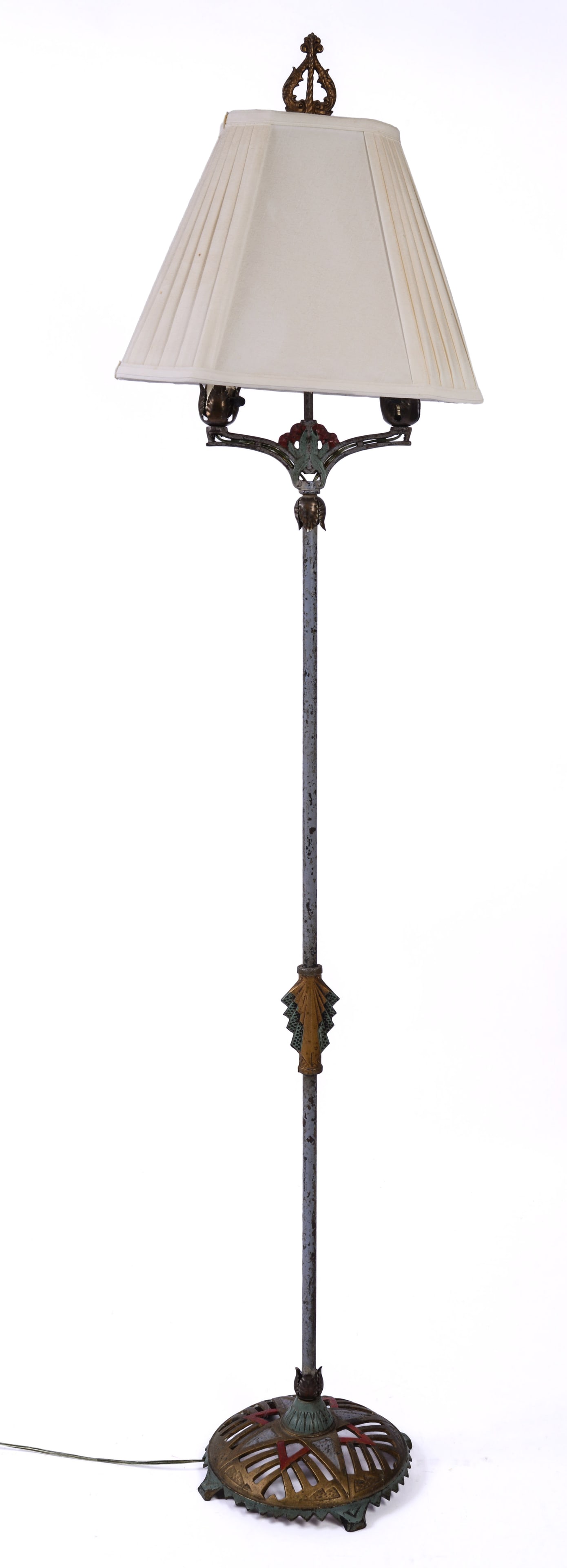 Art Deco Floor Lamp.: Height 65 inches. Good condition.