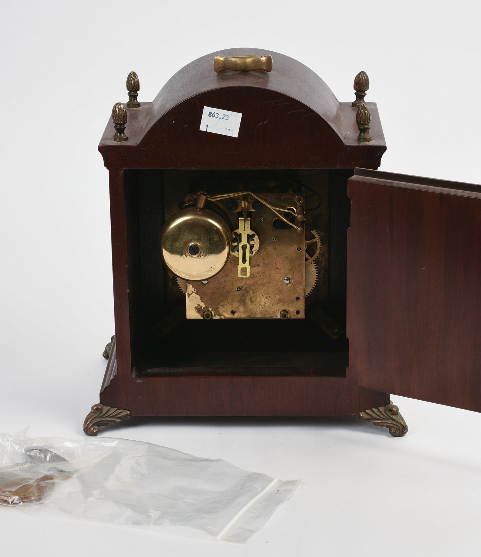 Moon Phase Mantle Clock. - 5