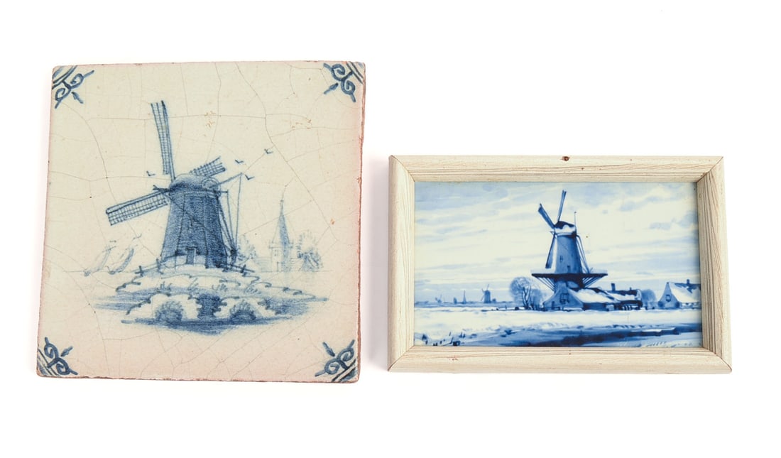 Two Delft Tiles. (1 of 2)