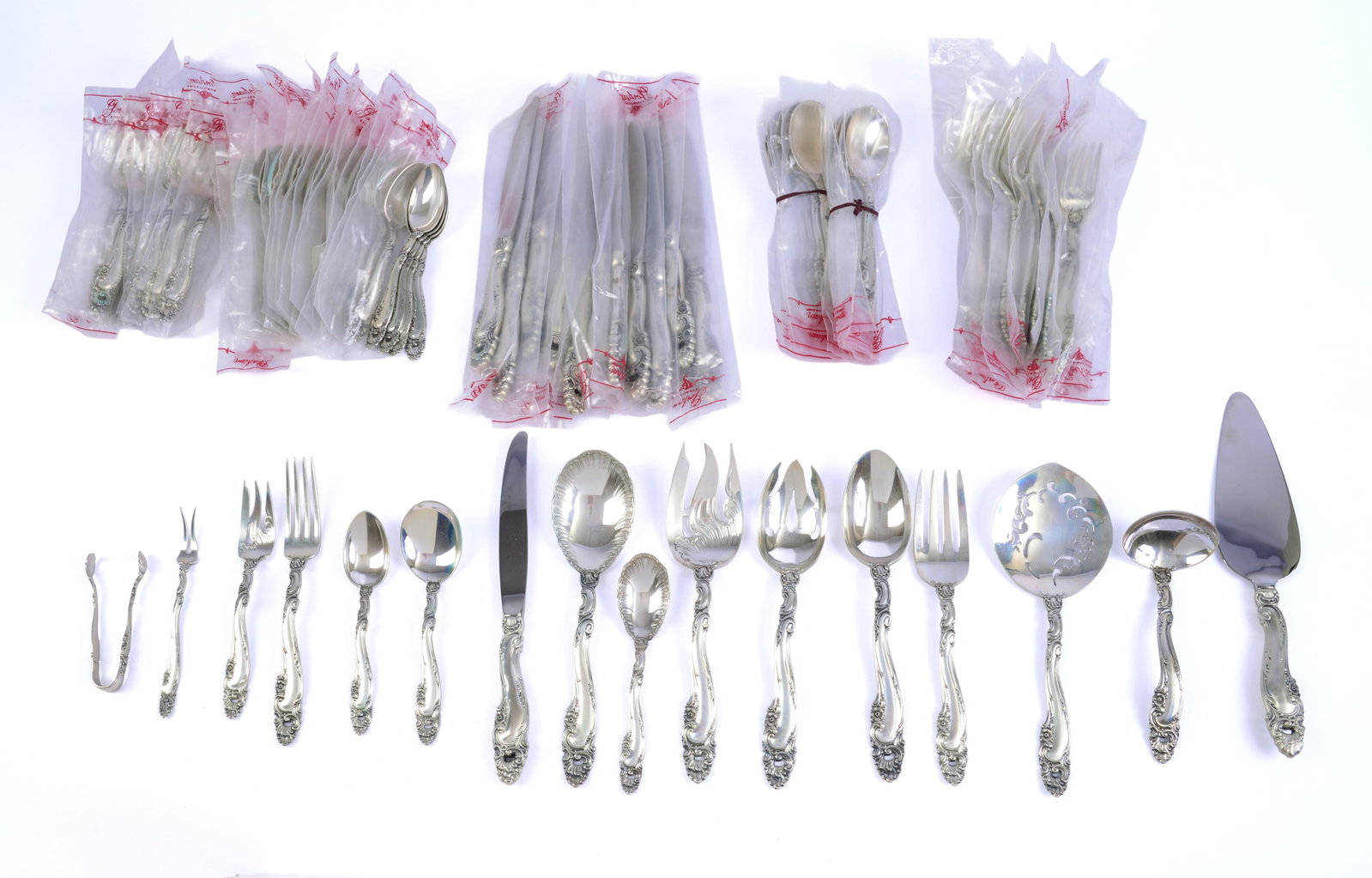 Gorham Sterling Flatware Service. (1 of 11)