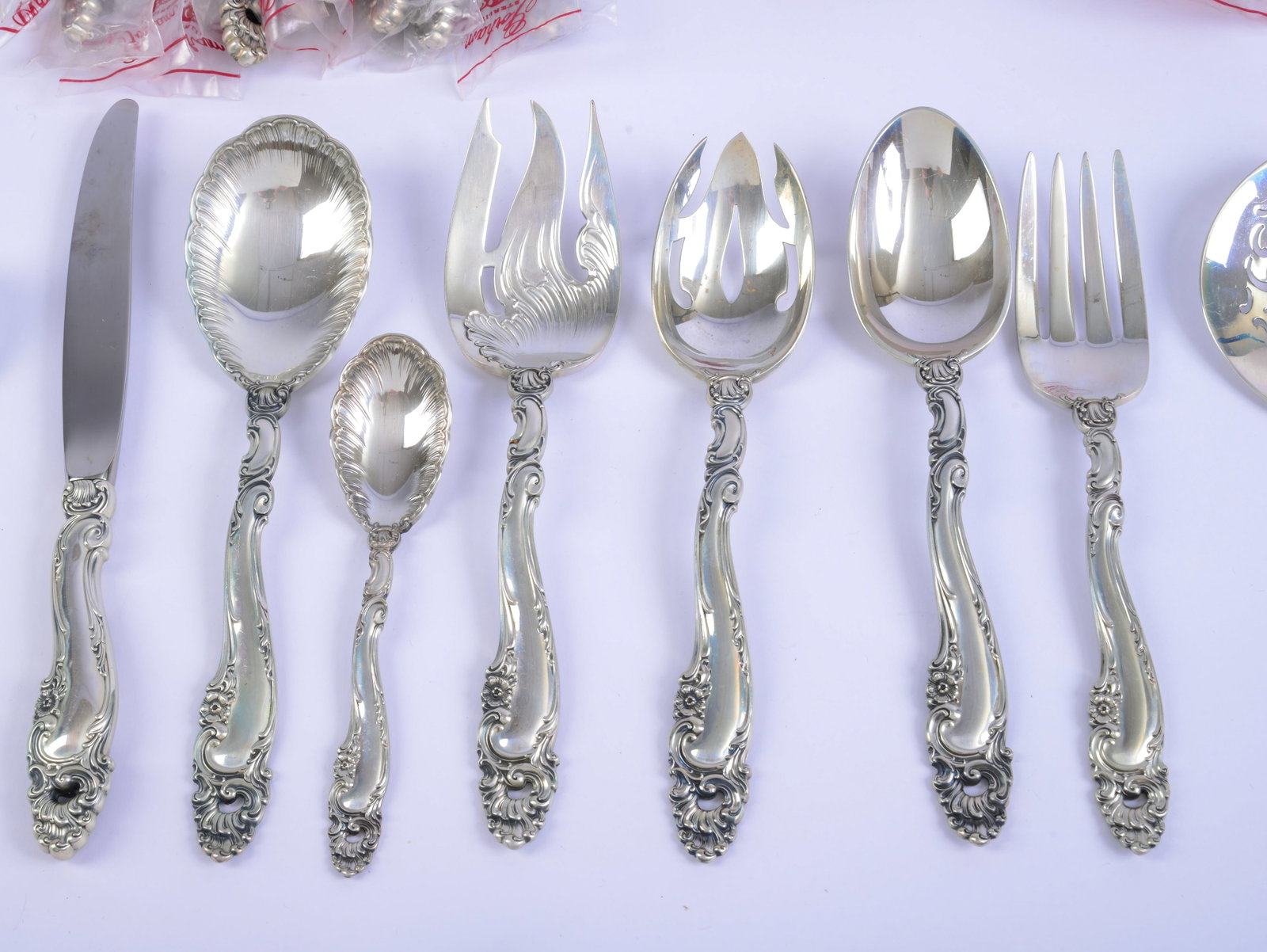 Gorham Sterling Flatware Service. - 4