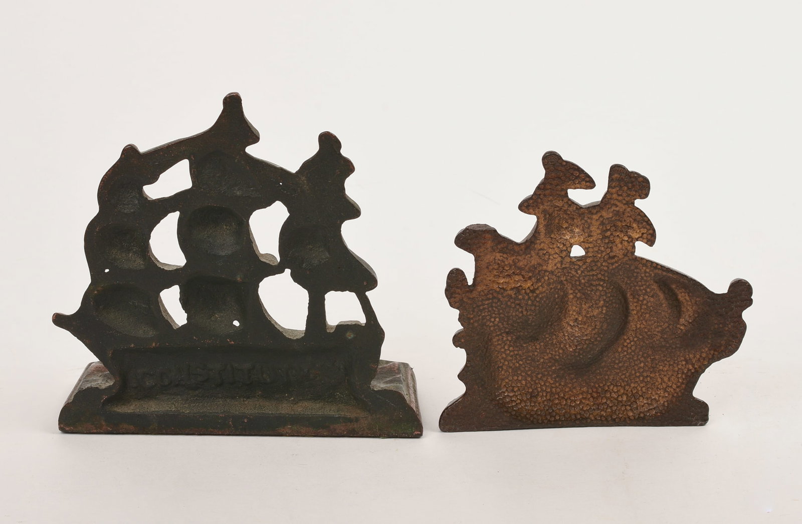 Two Ship Bookends. - 2