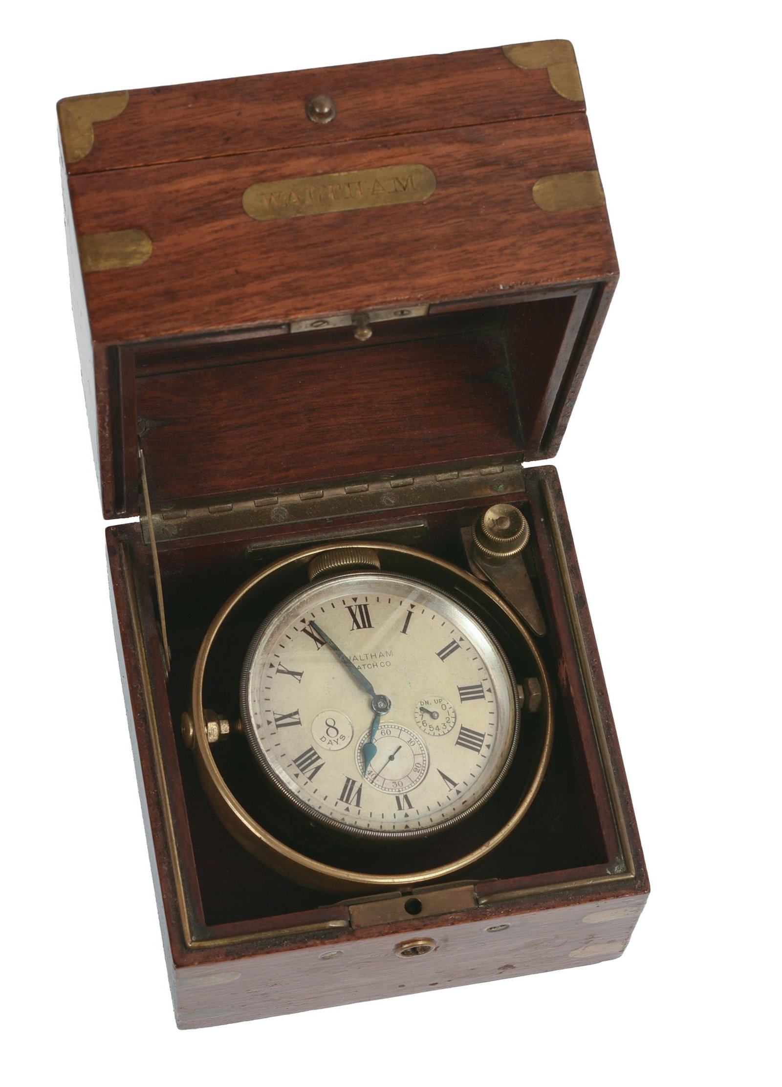 Waltham Gimballed Ship's Clock. (1 of 9)