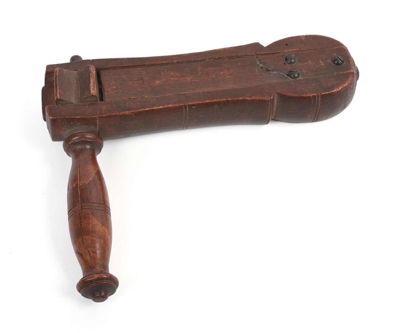 Antique Wooden Grogger / Noisemaker.: Length 10 inches.