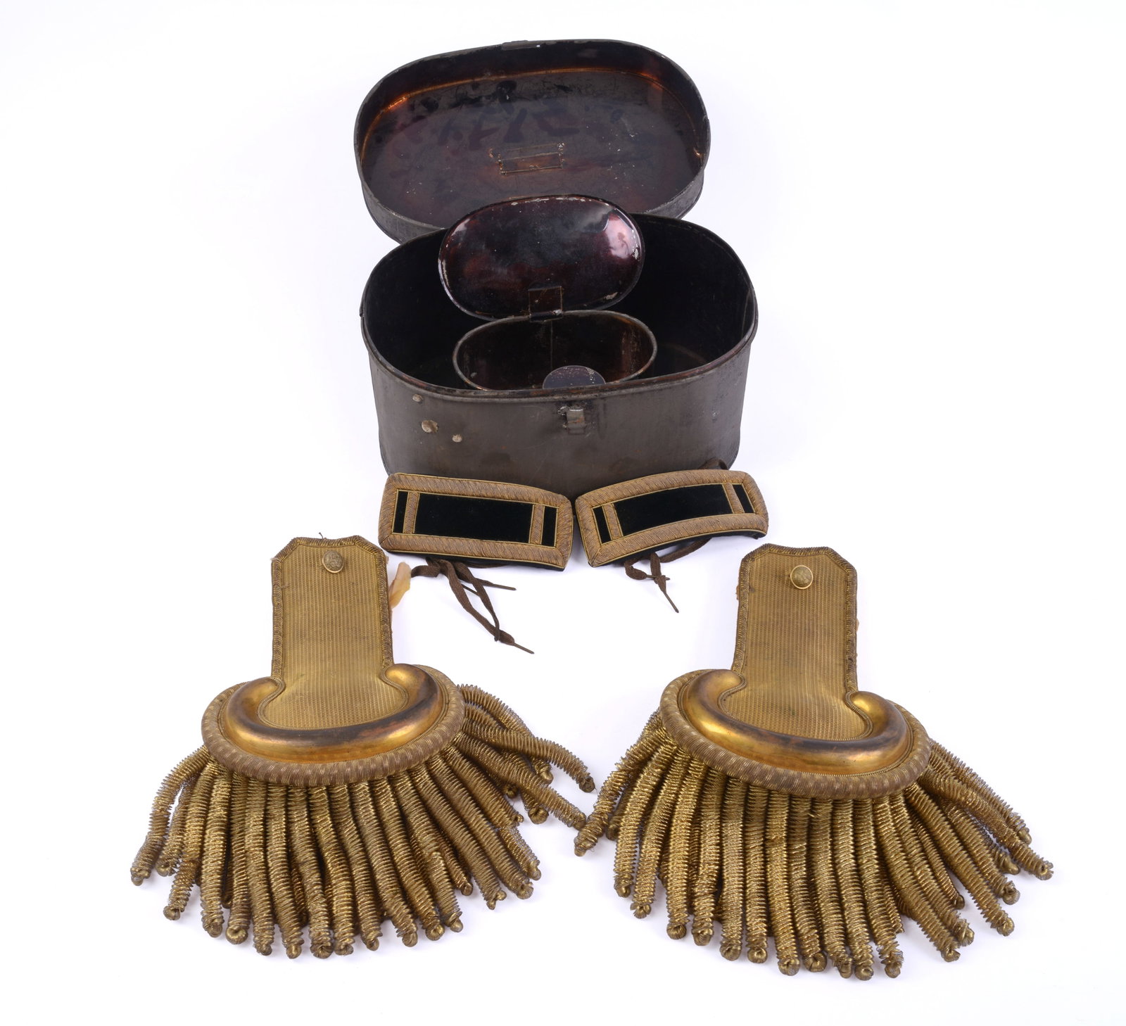Civil War Cased Officer's Epaulets. (1 of 5)