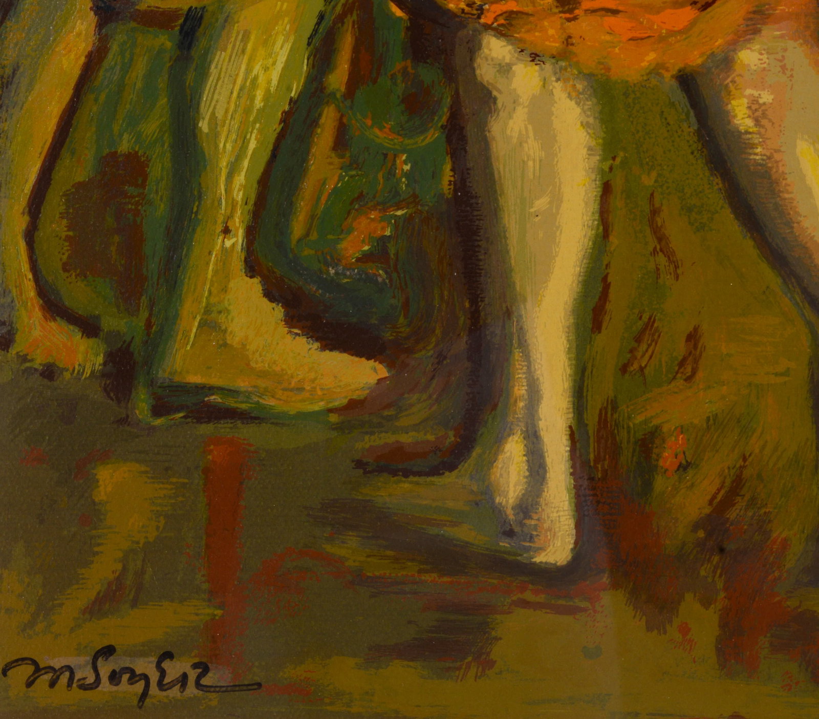 Moses Soyer. Serigraph: Three Dancers. - 2